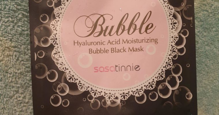 Bubble Mask Review by Sasatinnie with Hyaluronic Acid